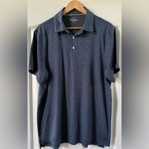 EUC⚡️J.Crew Performance Polo Shirt Men’s XL Blue Stretch Golf Casual